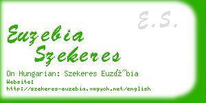 euzebia szekeres business card
